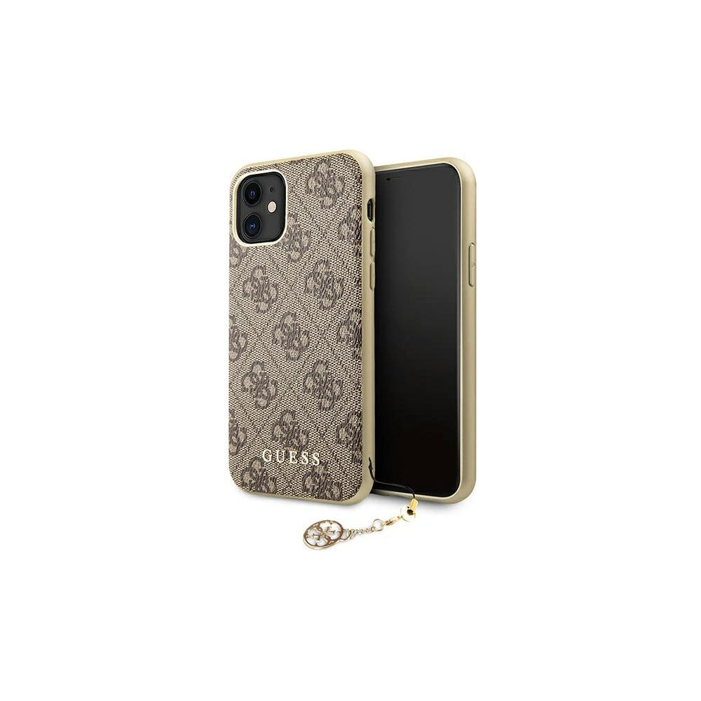 Hurtownia GSM - Etui Guess GUHCN61GF4GBR Apple iPhone 11 hnědý/hnědá tvrdý kryt 4G Charms Collection - GUE1219BR - {ean13} - Hurt