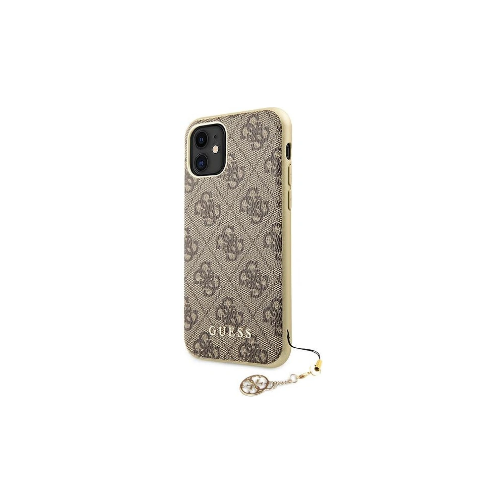 Hurtownia GSM - Etui Guess GUHCN61GF4GBR Apple iPhone 11 brown/brązowy hard case 4G Charms Collection - GUE1219BR - {ean13} - Hurt
