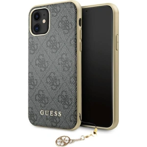 Hurtownia GSM - Etui Guess GUHCN61GF4GGR Apple iPhone 11 grey/szary hard case 4G Charms Collection - GUE1220GRY - {ean13} - Hurt