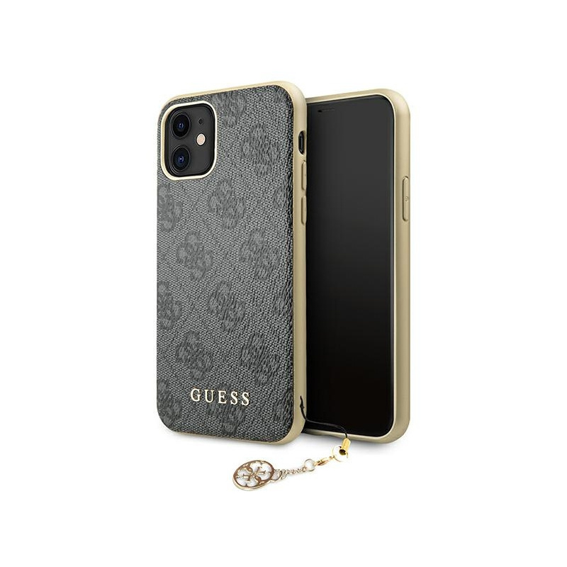 Guess Distributor - 3666339016333 - GUE1220GRY - Guess GUHCN61GF4GGR Apple iPhone 11 grey hard case 4G Charms Collection - B2B homescreen