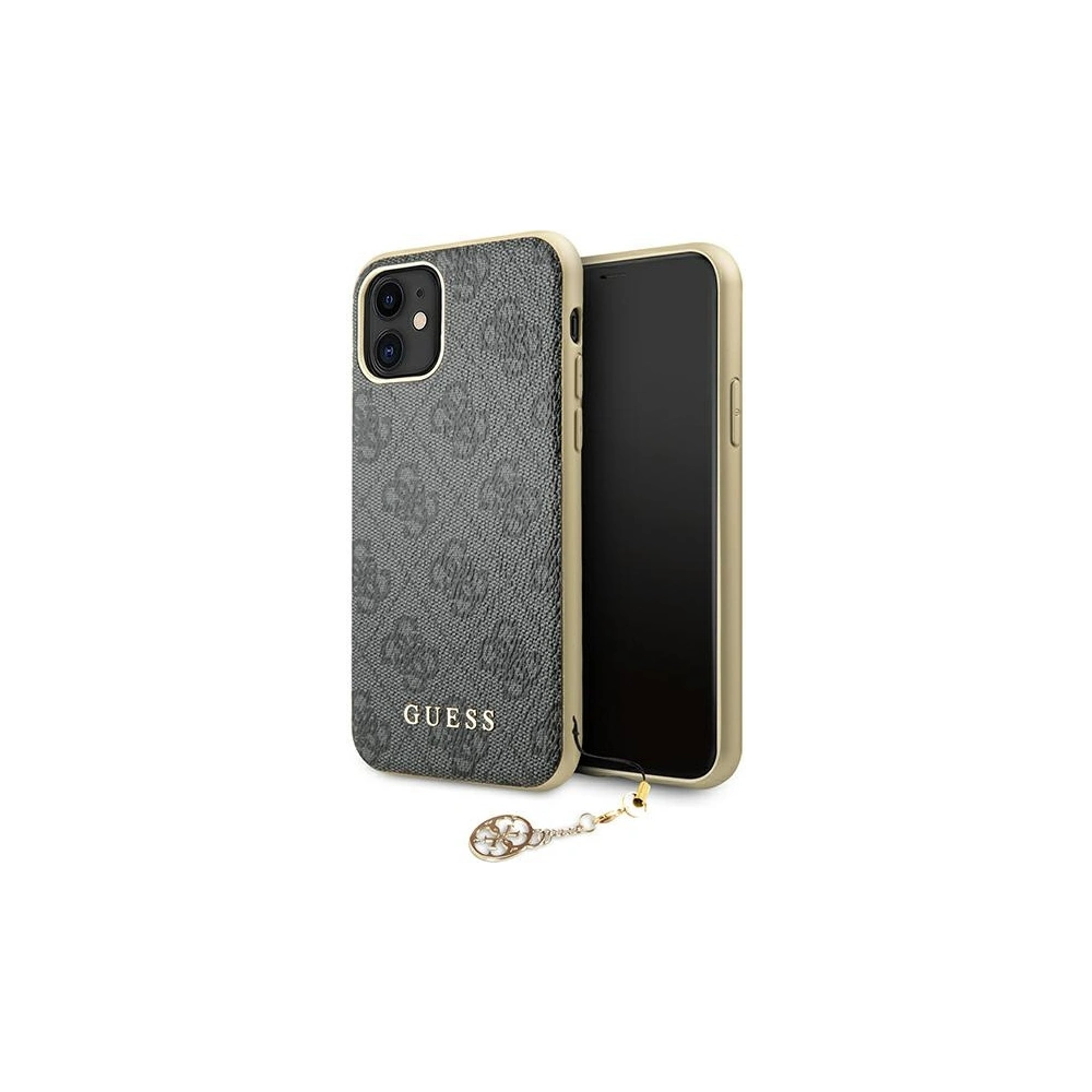 Hurtownia GSM - Etui Guess GUHCN61GF4GGR Apple iPhone 11 grey/szary hard case 4G Charms Collection - GUE1220GRY - {ean13} - Hurt