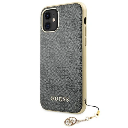 Etui Guess GUHCN61GF4GGR Apple iPhone 11 grey/szary hard case 4G Charms Collection