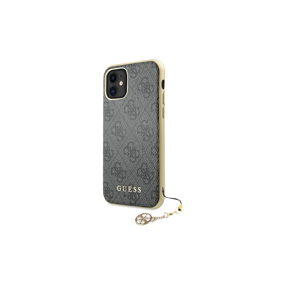 Hurtownia GSM - Etui Guess GUHCN61GF4GGR Apple iPhone 11 šedé/grey tvrdý obal 4G Charms Collection - GUE1220GRY - {ean13} - Hurt