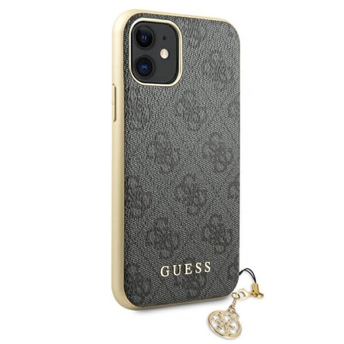 Etui Guess GUHCN61GF4GGR Apple iPhone 11 grey/szary hard case 4G Charms Collection