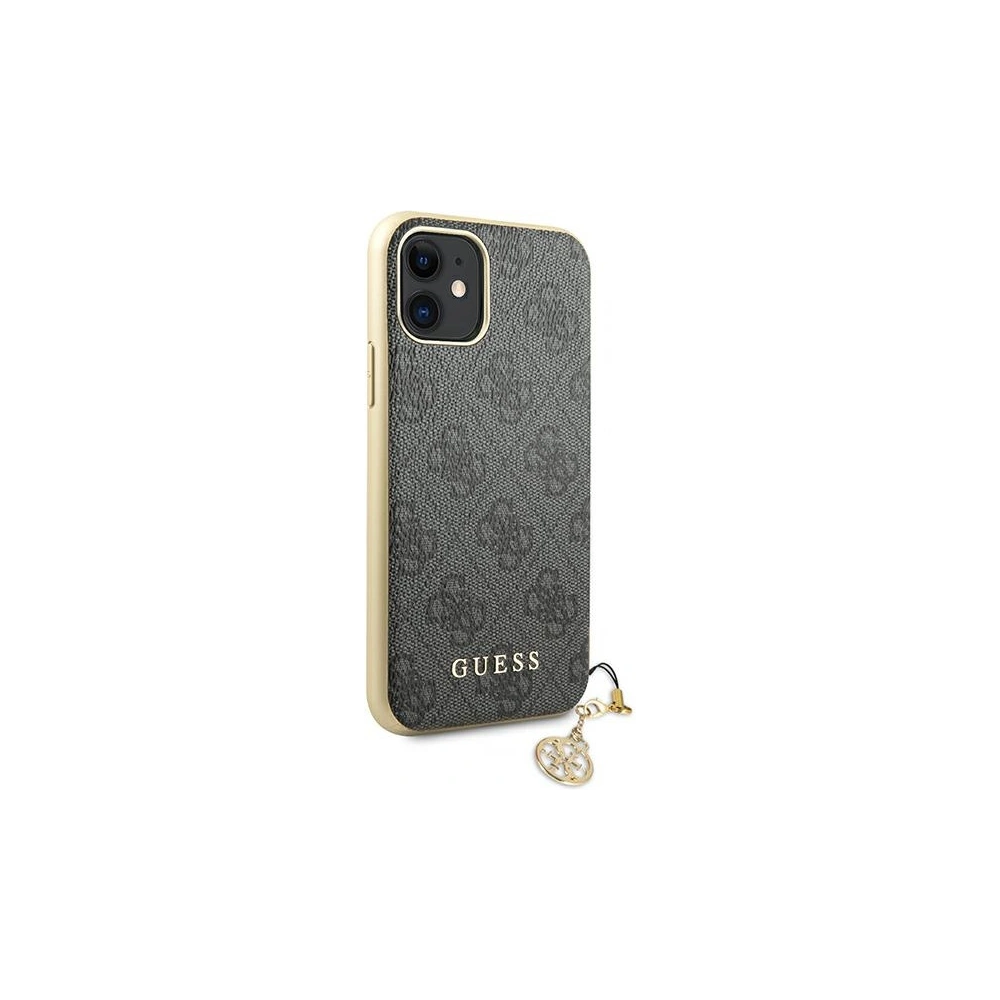 Hurtownia GSM - Etui Guess GUHCN61GF4GGR Apple iPhone 11 grey/szary hard case 4G Charms Collection - GUE1220GRY - {ean13} - Hurt