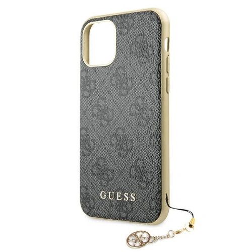 Etui Guess GUHCN61GF4GGR Apple iPhone 11 grey/szary hard case 4G Charms Collection