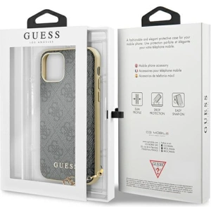 Hurtownia GSM - Etui Guess GUHCN61GF4GGR Apple iPhone 11 grey/szary hard case 4G Charms Collection - GUE1220GRY - {ean13} - Hurt