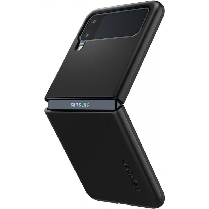 Spigen Distributor - 8809756648403 - SPN1676BLK - Spigen Thin Fit Samsung Galaxy Z Flip 3 Black - B2B homescreen