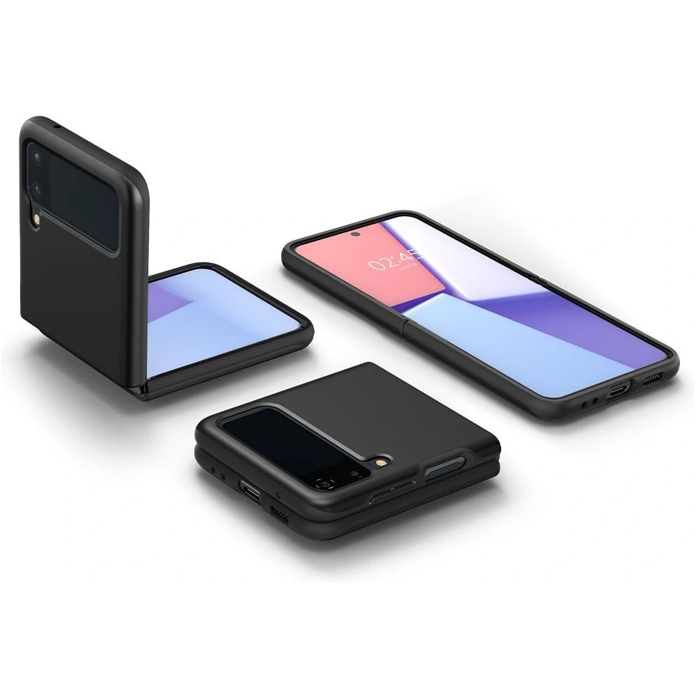 Hurtownia GSM - Etui Spigen Thin Fit Samsung Galaxy Z Flip 3 černé - SPN1676BLK - {ean13} - Hurt