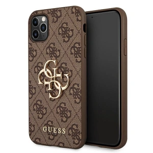 Hurtownia GSM - Etui Guess GUHCN654GMGBR Apple iPhone 11 Pro Max brązowy/brown hardcase 4G Big Metal Logo - GUE1221BR - {ean13} - Hurt