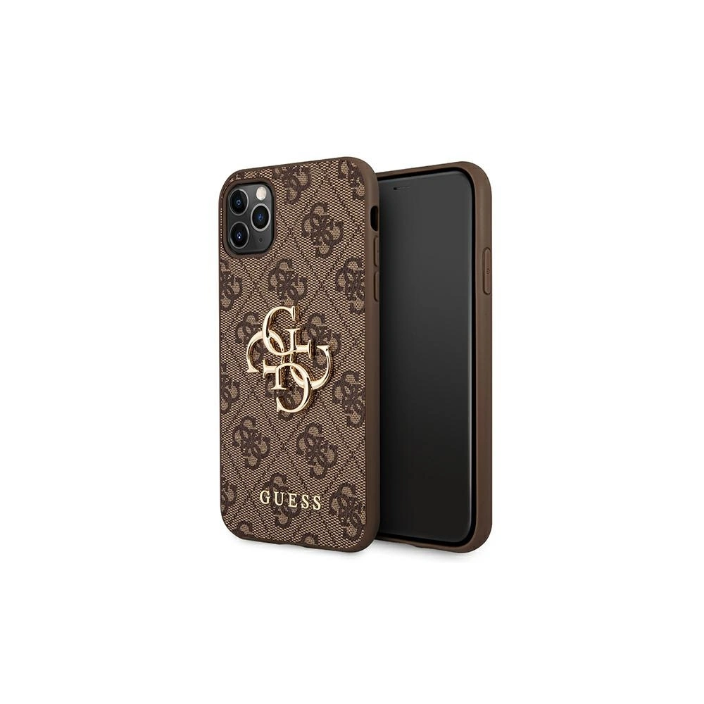 Hurtownia GSM - Etui Guess GUHCN654GMGBR Apple iPhone 11 Pro Max hnědý/brown hardcase 4G Big Metal Logo - GUE1221BR - {ean13} - Hurt