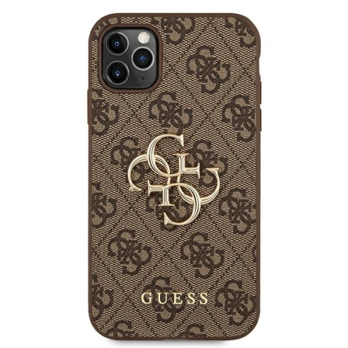 Etui Guess GUHCN654GMGBR Apple iPhone 11 Pro Max brązowy/brown hardcase 4G Big Metal Logo