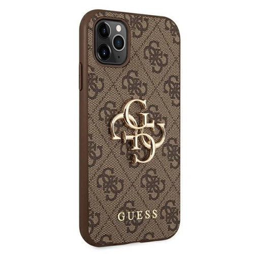 Etui Guess GUHCN654GMGBR Apple iPhone 11 Pro Max brązowy/brown hardcase 4G Big Metal Logo
