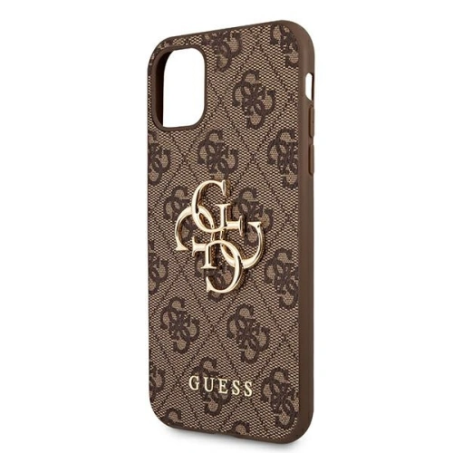 Etui Guess GUHCN654GMGBR Apple iPhone 11 Pro Max brązowy/brown hardcase 4G Big Metal Logo