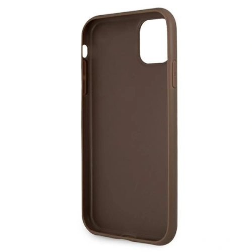 Etui Guess GUHCN654GMGBR Apple iPhone 11 Pro Max brązowy/brown hardcase 4G Big Metal Logo