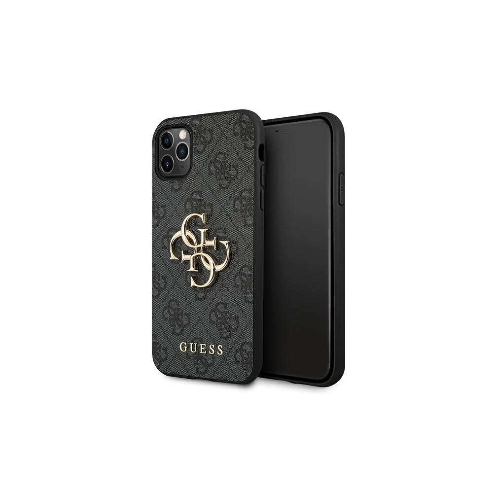 Hurtownia GSM - Etui Guess GUHCN654GMGGR Apple iPhone 11 Pro Max szary/grey hardcase 4G Big Metal Logo - GUE1222GRY - {ean13} - Hurt