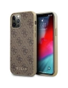 Etui Guess GUHCP12MG4GB Apple iPhone 12/12 Pro brązowy/brown hard case 4G Collection