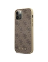 Hurtownia GSM - Etui Guess GUHCP12MG4GB Apple iPhone 12/12 Pro brązowy/brown hard case 4G Collection - GUE1224BR - {ean13} - Hurt