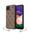 Etui Guess GUHCSA22GF4GBR Samsung Galaxy A22 5G brązowy/brown hard case 4G Charms Collection