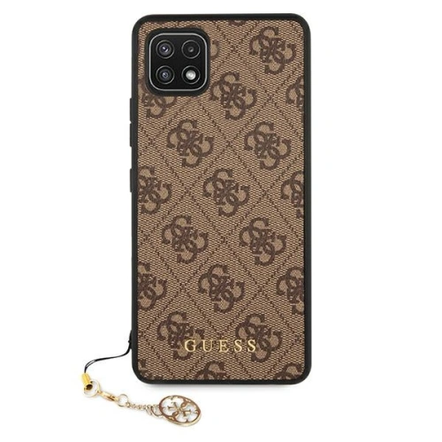 Etui Guess GUHCSA22GF4GBR Samsung Galaxy A22 5G brązowy/brown hard case 4G Charms Collection