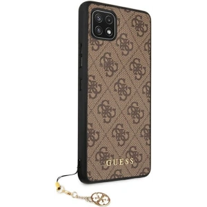 Wholesale Guess GUHCSA22GF4GBR Samsung Galaxy A22 5G brown hard case 4G Charms Collection - GUE1225BR - {ean13} - Hurt