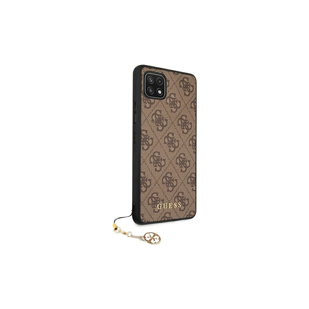 Hurtownia GSM - Etui Guess GUHCSA22GF4GBR Samsung Galaxy A22 5G brązowy/brown hard case 4G Charms Collection - GUE1225BR - {ean13} - Hurt