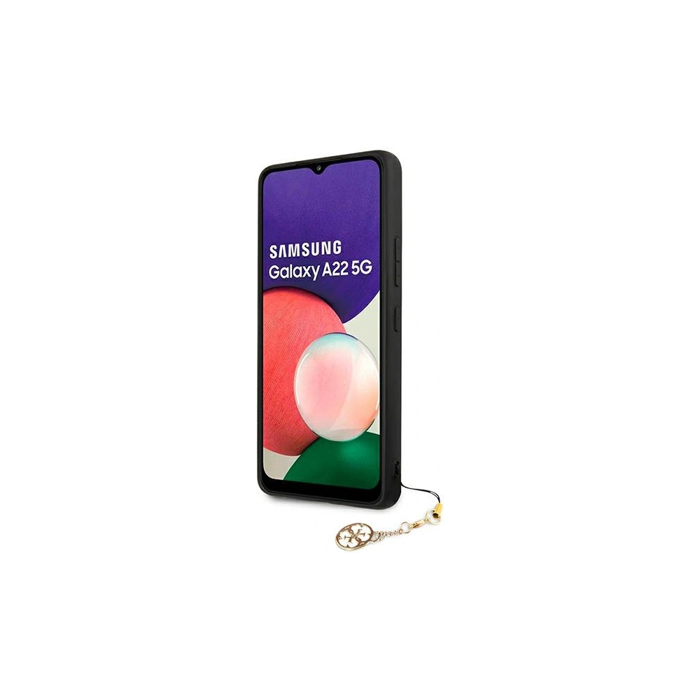 Wholesale Guess GUHCSA22GF4GBR Samsung Galaxy A22 5G brown hard case 4G Charms Collection - GUE1225BR - {ean13} - Hurt