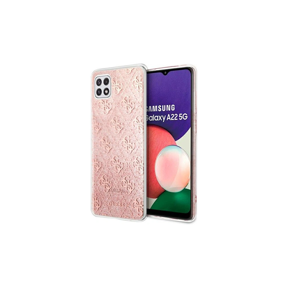 Wholesale Guess GUHCSA22PCU4GLPI Samsung Galaxy A22 5G pink hardcase - GUE1226PNK - {ean13} - Hurt