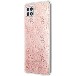 Wholesale Guess GUHCSA22PCU4GLPI Samsung Galaxy A22 5G pink hardcase - GUE1226PNK - {ean13} - Hurt
