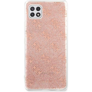 Wholesale Guess GUHCSA22PCU4GLPI Samsung Galaxy A22 5G pink hardcase - GUE1226PNK - {ean13} - Hurt