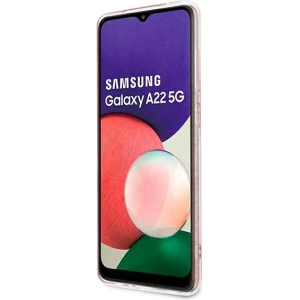 Wholesale Guess GUHCSA22PCU4GLPI Samsung Galaxy A22 5G pink hardcase - GUE1226PNK - {ean13} - Hurt