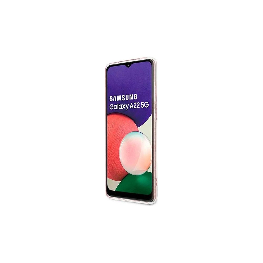 Wholesale Guess GUHCSA22PCU4GLPI Samsung Galaxy A22 5G pink hardcase - GUE1226PNK - {ean13} - Hurt