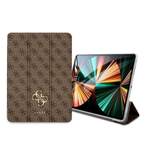 Etui Guess GUIC12G4GFBR Apple iPad Pro 12.9 2021 (5. generacji) Book Cover brąz/brown 4G Collection