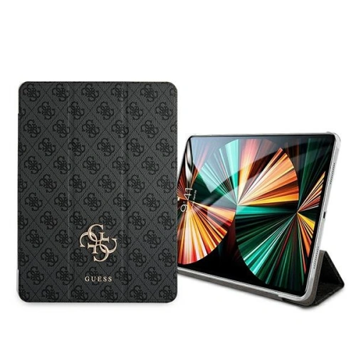 Etui Guess GUIC12G4GFGR Apple iPad Pro 12.9 2021 (5. generacji) Book Cover szary/grey 4G Collection