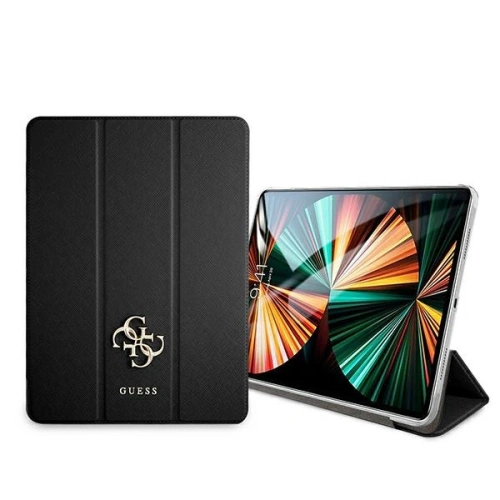 Etui Guess GUIC12PUSASBK Apple iPad Pro 12.9 2021 (5. generacji) Book Cover czarny/black Saffiano Collection