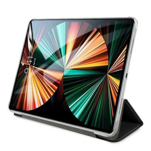 Etui Guess GUIC12PUSASBK Apple iPad Pro 12.9 2021 (5. generacji) Book Cover czarny/black Saffiano Collection