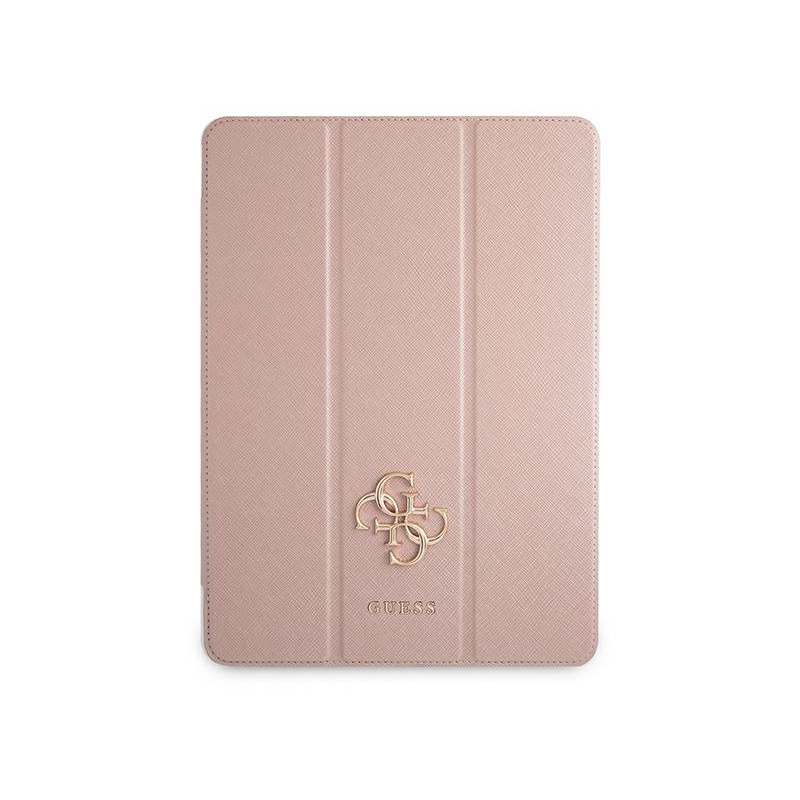 Guess Distributor - 3666339016463 - GUE1238PNK - Guess GUIC12PUSASPI Apple iPad Pro 12.9 2021 Book Cover pink Saffiano Collection - B2B homescreen