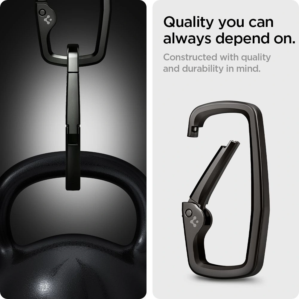 Hurtownia GSM - Karabińczyk Spigen Carabiner Rugged Black [3 PACK] - SPN1677BLK - {ean13} - Hurt