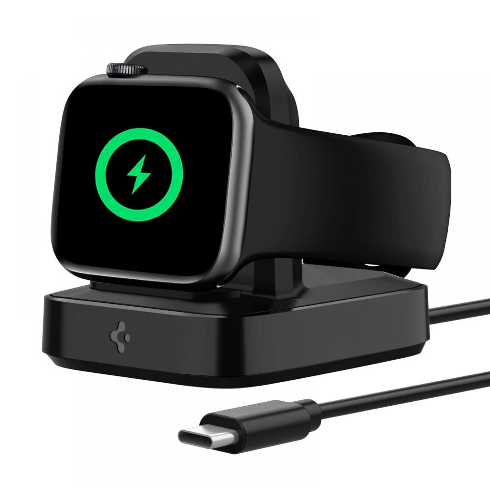 Hurtownia GSM - Bezdrátová nabíječka pro Apple Watch Spigen PF2002 PowerArc Apple Watch Wireless Charger Black - SPN1678BLK - {ean13} - Hurt