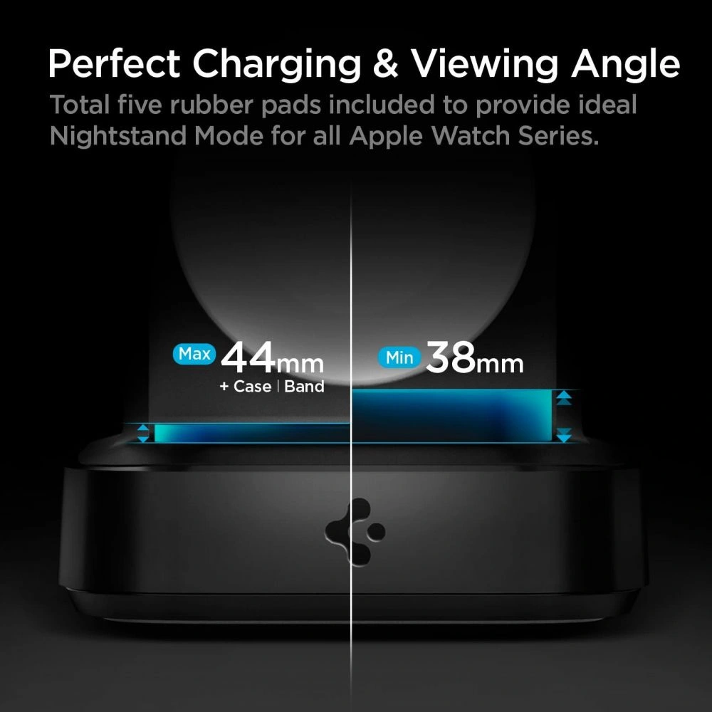 Hurtownia GSM - Bezdrátová nabíječka pro Apple Watch Spigen PF2002 PowerArc Apple Watch Wireless Charger Black - SPN1678BLK - {ean13} - Hurt