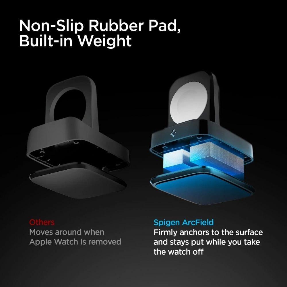 Hurtownia GSM - Bezdrátová nabíječka pro Apple Watch Spigen PF2002 PowerArc Apple Watch Wireless Charger Black - SPN1678BLK - {ean13} - Hurt