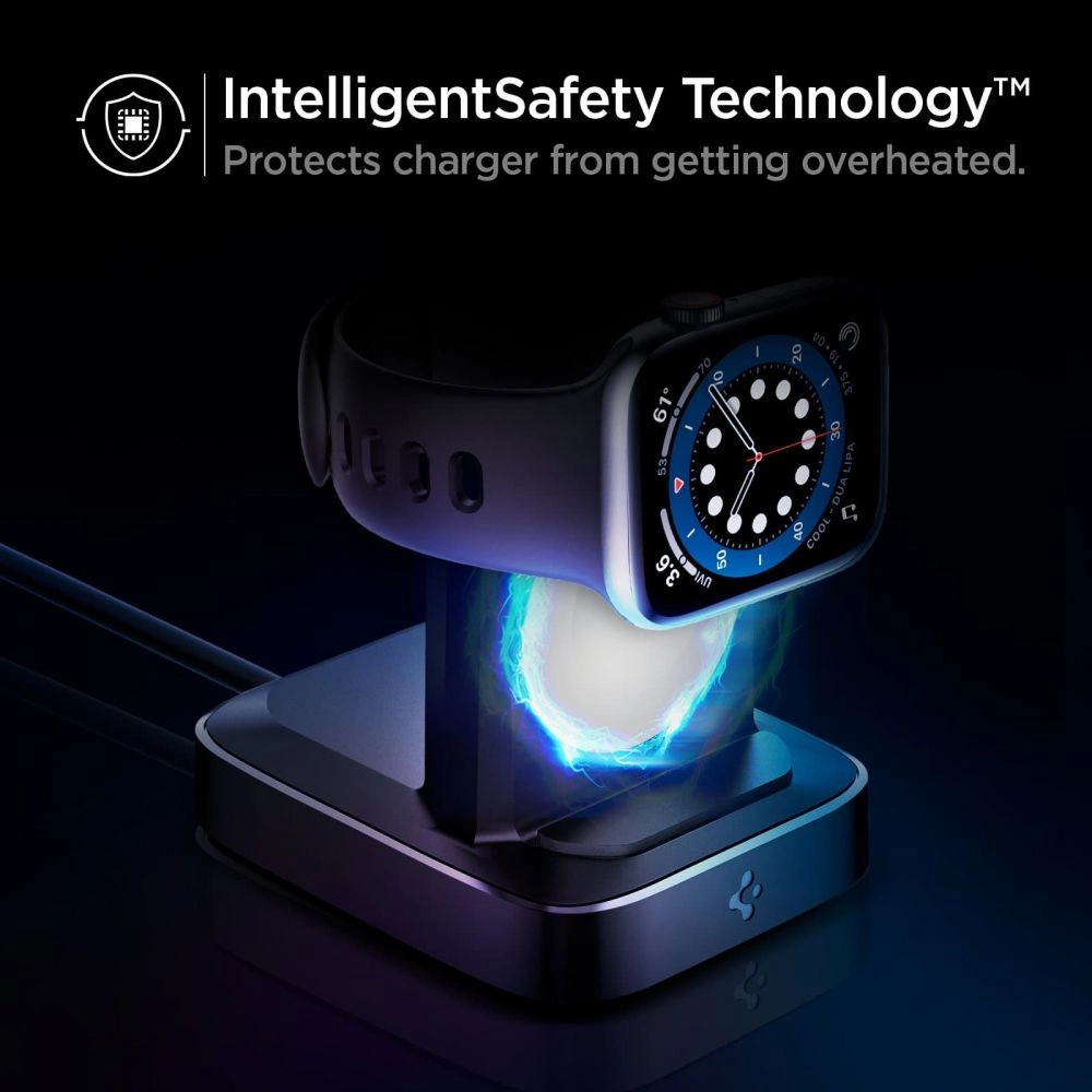 Wholesale Spigen PF2002 PowerArc Apple Watch Wireless Charger Black - SPN1678BLK - {ean13} - Hurt