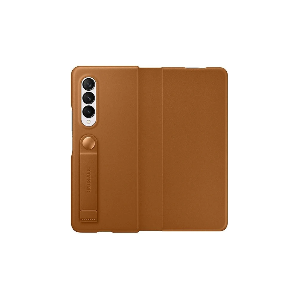 Hurtownia GSM - Etui Samsung Galaxy Z Fold 3 EF-FF926LAEGWW camel kožené flipové pouzdro - SMG433CAM - {ean13} - Hurt
