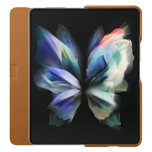 Etui Samsung Galaxy Z Fold 3 EF-FF926LAEGWW camel Leather Filp Cover