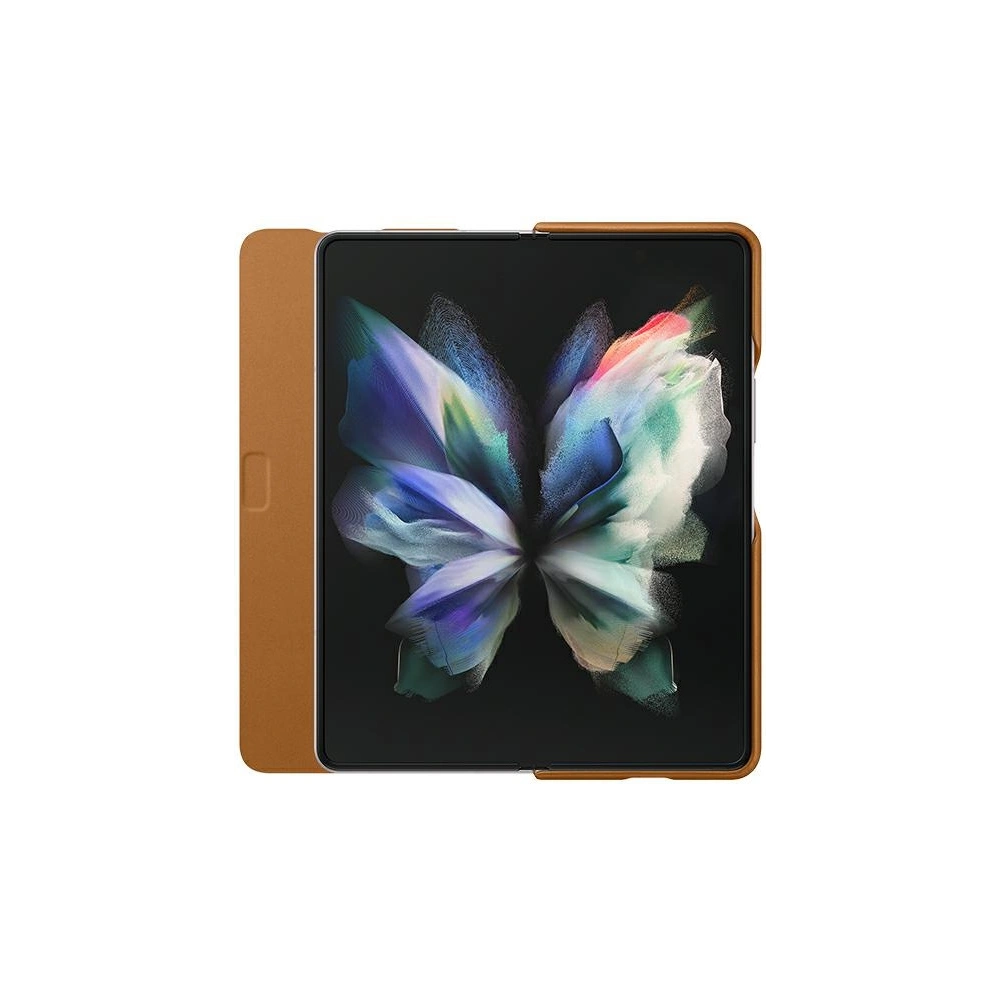Hurtownia GSM - Etui Samsung Galaxy Z Fold 3 EF-FF926LAEGWW camel kožené flipové pouzdro - SMG433CAM - {ean13} - Hurt