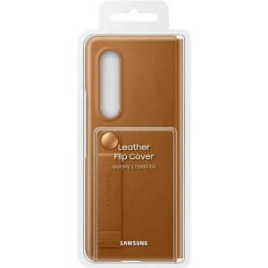 Hurtownia GSM - Etui Samsung Galaxy Z Fold 3 EF-FF926LAEGWW camel Leather Filp Cover - SMG433CAM - {ean13} - Hurt