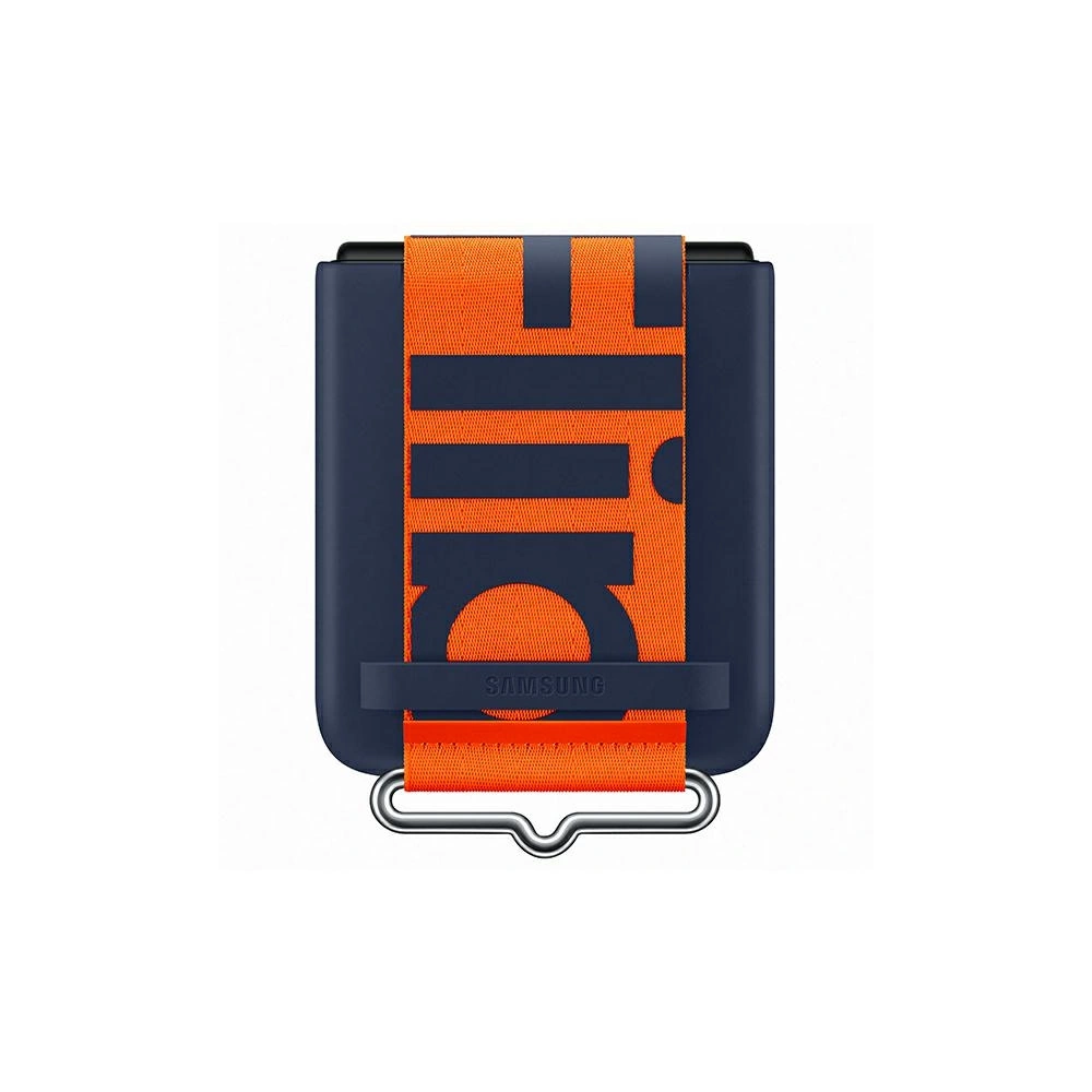Hurtownia GSM - Etui Samsung Galaxy Flip 3 EF-GF711TNEGWW modrý/navy silikonový kryt s páskem - SMG436NAV - {ean13} - Hurt