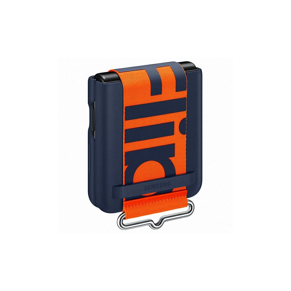 Wholesale Samsung Galaxy Flip 3 EF-GF711TNEGWW navy Silicone Cover Strap - SMG436NAV - {ean13} - Hurt
