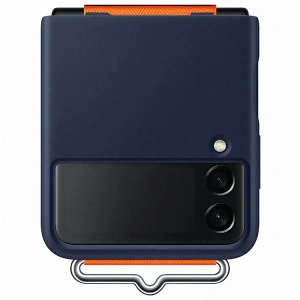 Hurtownia GSM - Samsung Case Galaxy Flip 3 EF-GF711TNEGWW marineblau/navy Silikonhülle Armband - SMG436NAV - {ean13} - Hurt