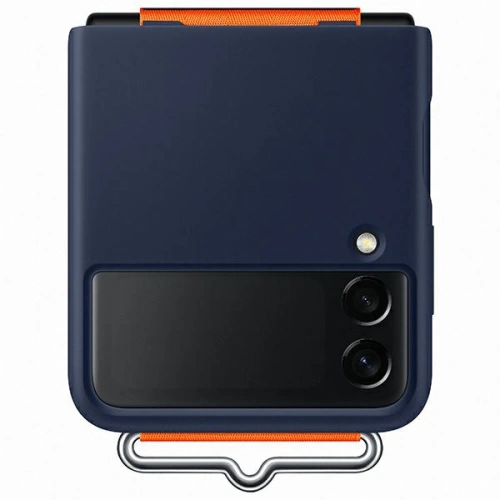 Etui Samsung Galaxy Flip 3 EF-GF711TNEGWW granatowy/navy Silicone Cover Strap